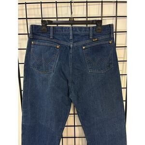 Vintage Wrangler 13MWZ Mens Blue Cowboy Cut Straight Made in USA